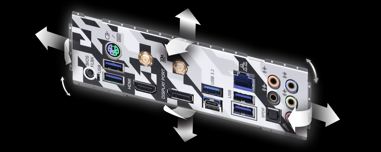 Flexible Integrated IO Shield